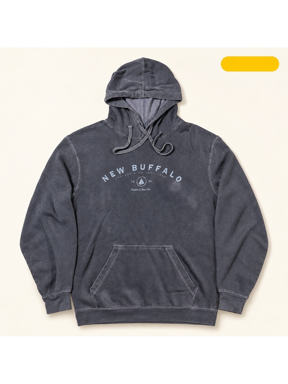 New Agenda New Buffalo Navy Hoodie Size L